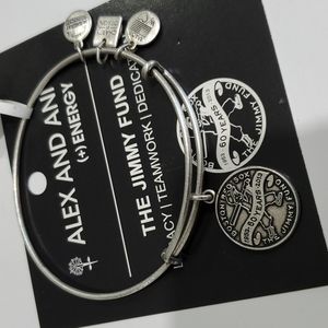 Alex and Ani Jimmy Fund Boston Red Sox Silvertone Bracelet